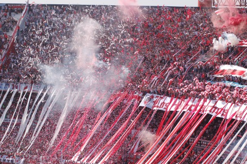 River fans at the Super Clasico